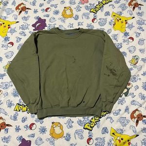 Vintage Sweatshirt : Russell Athletic Green Fits Like L but it’s and XL